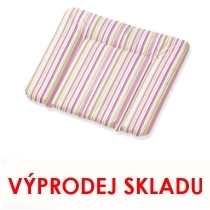 Přebalovací podložka omyvatelná, Komfort, 85x75x6, růžovo-zelené proužky