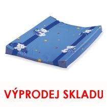 Pinolino dvouhranná přebalovací podložka, omyvatelná, 50x70, modrá s medvídkem